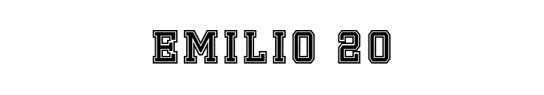Emilio 20 font preview