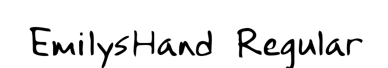 EmilysHand Regular font preview