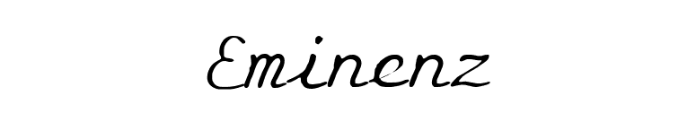 Eminenz font preview