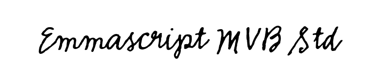 Emmascript MVB Std font preview