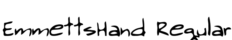 EmmettsHand Regular font preview