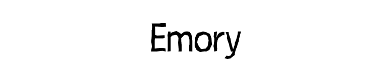 Emory font preview