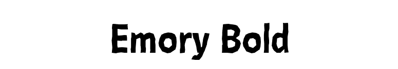 Emory Bold font preview