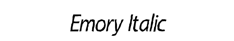 Emory Italic font preview