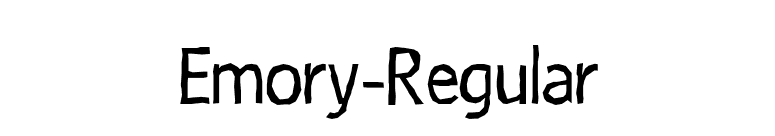 Emory-Regular font preview