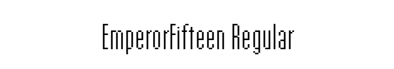 EmperorFifteen Regular font preview