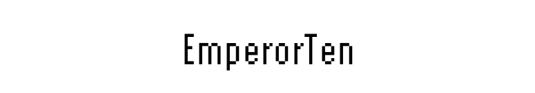 EmperorTen font preview