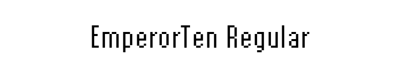 EmperorTen Regular font preview