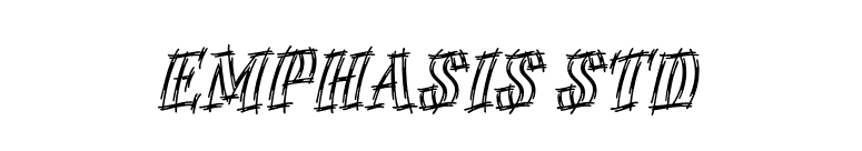 Emphasis Std font preview
