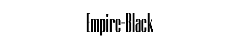 Empire-Black font preview