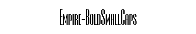Empire-BoldSmallCaps font preview