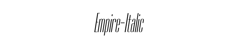 Empire-Italic font preview