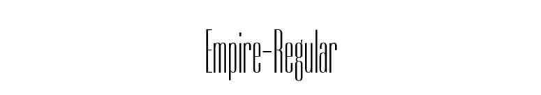 Empire-Regular font preview