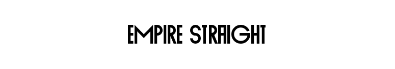 Empire Straight font preview