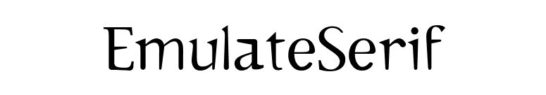 EmulateSerif font preview