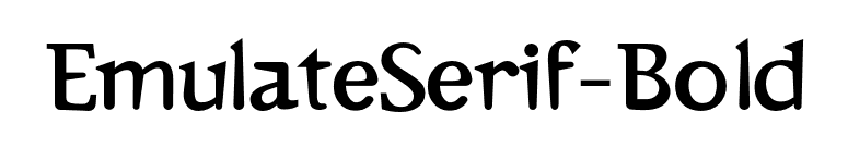 EmulateSerif-Bold font preview