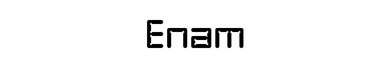 Enam font preview