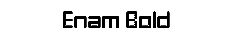 Enam Bold font preview