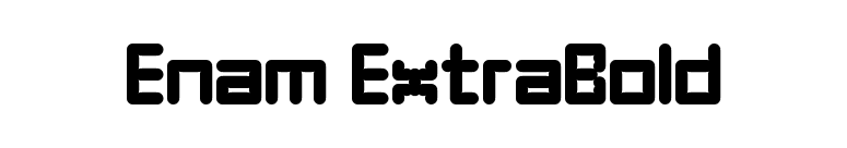 Enam ExtraBold font preview