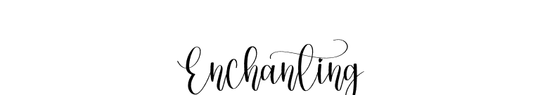 Enchanting font preview