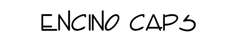 Encino Caps font preview