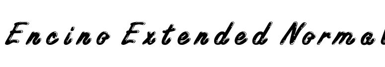 Encino Extended Normal font preview