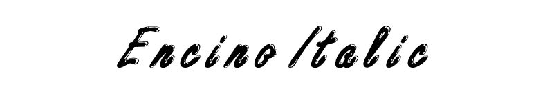 Encino Italic font preview