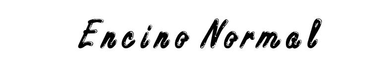 Encino Normal font preview