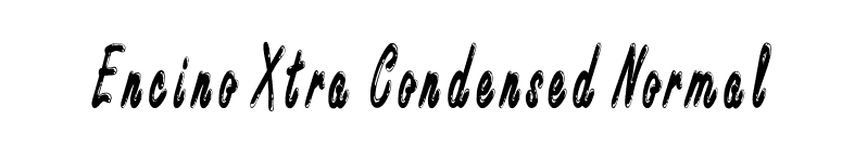 Encino Xtra Condensed Normal font preview