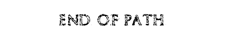 End of Path font preview