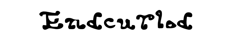 Endcurled font preview