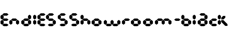 EndlessShowroom-Black font preview