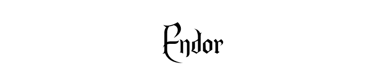 Endor font preview