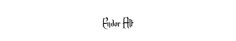 Endor Alt font preview