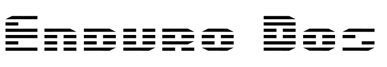 Enduro Dos font preview
