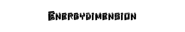 Energydimension font preview