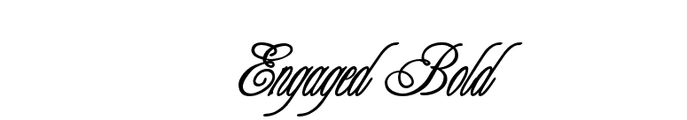 Engaged Bold font preview