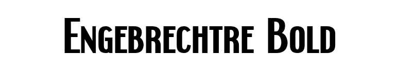 Engebrechtre Bold font preview