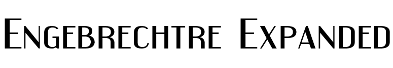 Engebrechtre Expanded font preview