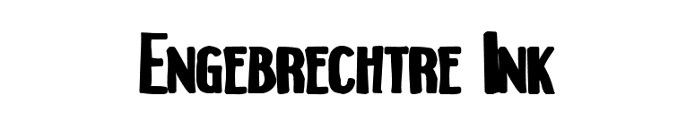 Engebrechtre Ink font preview