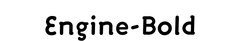Engine-Bold font preview