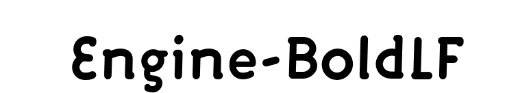 Engine-BoldLF font preview
