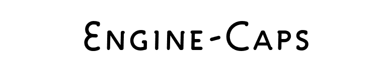 Engine-Caps font preview