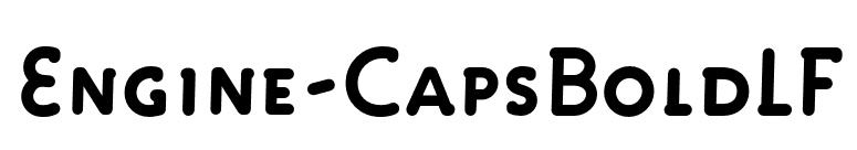 Engine-CapsBoldLF font preview