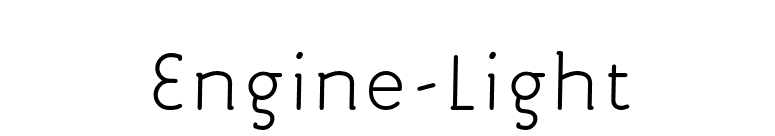 Engine-Light font preview