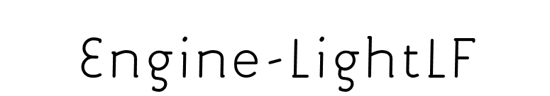 Engine-LightLF font preview