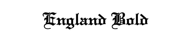 England Bold font preview