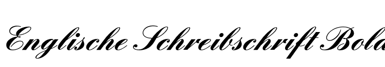 Englische Schreibschrift Bold font preview