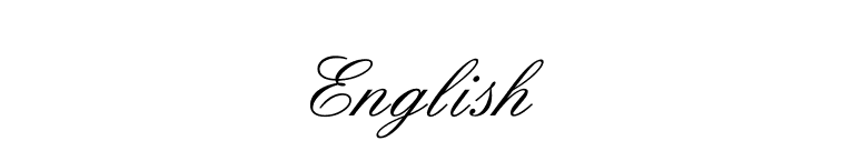 English font preview
