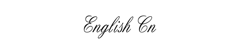 English Cn font preview